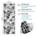 thumbnail image 2 of Pioneer Flower Floral Print Pattern Hot Yoga Mat Towel Non Slip for Hot Yoga - Quick-Drying Yoga Mat Cover with 4 Corner Pockets with Travel Bag - Hot Yoga Towel Non Slip 74"x26", 2 of 6