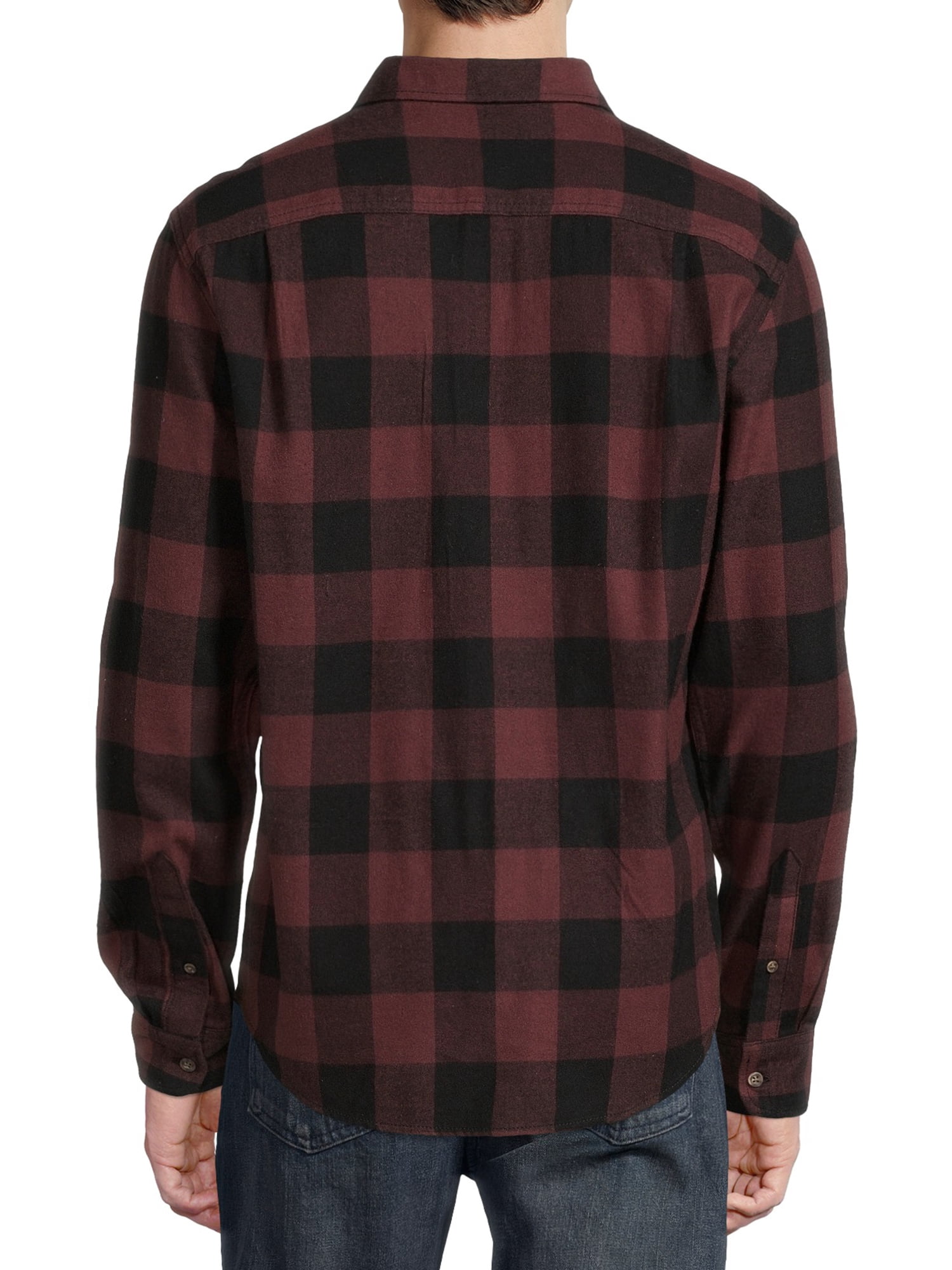 George Men's and Big Men's Super Soft Flannel Shirt, up to 5XLT