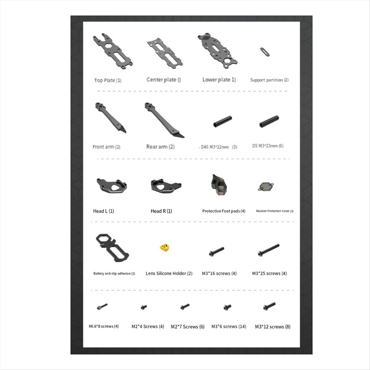Kit De Montaje De Drone DIY – Cuadricóptero De Plástico Y Metal Para Aprendizaje Y Vuelo, Fácil De Transportar