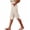 Khaki 1, variant on Striped Capri Pants for Women Beach Shorts Casual Lightweight Elastic Waist Straight Leg Capris Summer Cropped Trouser with Pockets