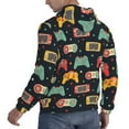 thumbnail image 3 of Bingfone Retro Video Game Men'S Drawstring Hoodie Long Sleeve Pocket Sweatshirts-Small, 3 of 9