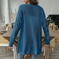 thumbnail image 4 of Luxalzxs Womens Sweaters Cardigan Casual Lightweight Long Sleeve Open Front Sweaters Solid Color Hollow Out Woven Sweater Cardigan, 4 of 5