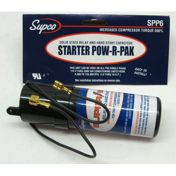 Supco SPP6 SPP6 SUPCO POW-R-PAK Starter Solid State Relay And Hard Start Capacitor