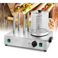thumbnail image 1 of INTBUYING Hot Dog Warmer Sausage Grilling Machine Commercial Hot Dog and Bun Toaster with Temperature Control and 4 Heating Rods, 1 of 17
