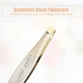thumbnail image 2 of Unique Bargains Eyebrow Tweezers Stainless Steel Grooming Tool Tweezers for Eyebrows Nose Hair Silver Tone, 2 of 6