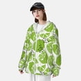 thumbnail image 4 of Fotbe Green Various Lemons Men's Women's UPF 50+ Sun Protection Jacket Hooded Cooling Shirt with Pockets Hiking Outdoor Performance-3X-Large, 4 of 8