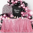 thumbnail image 3 of Golden Sequin Tablecloth Rectangular Table Cover For Christmas Wedding Birthday Business Cocktail Party Decor Yening, 3 of 6