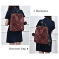 thumbnail image 4 of FORMRS Women's Travel Backpack Purse Anti-Theft Hidden Pockets Casual Shoulder Bag, Circular Gold Pattern, 4 of 7