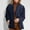 Dark Blue, variant on Suede Blazers for Women 2024 Fall Fashion Lapel Collar Single Breasted Work Dressy Suit Jacket Oversized Casual Outwear Coats