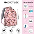 thumbnail image 6 of Pink Cute Dachshund Dog and Love Heart Backpack for School,Cute School Bag,Schoolbag with Adjustable Shoulder Straps & Padded Back,15.3"x11"x7.1".﻿, 6 of 6