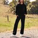 thumbnail image 1 of AUNVITO Women's Hooded Sweatshirt and Pants Set with Pockets Long Sleeve Casual and Comfortable Loungewear, 1 of 9