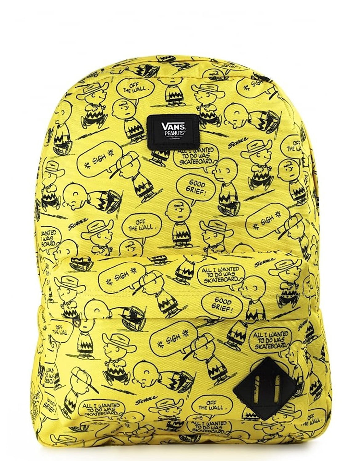 vans peanuts backpack yellow