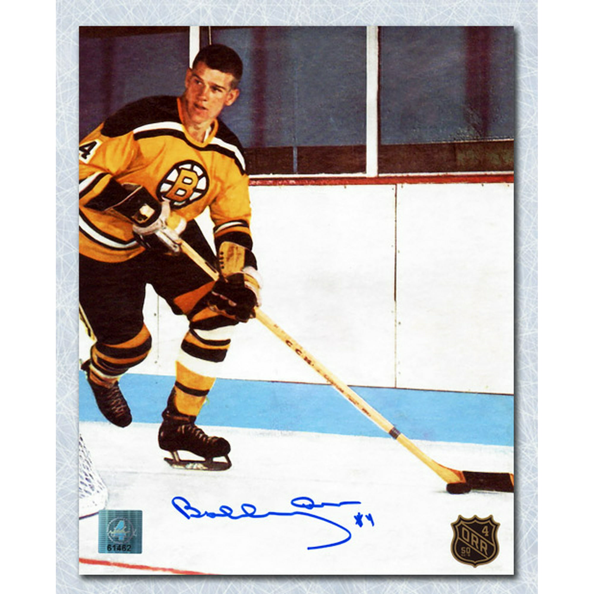 Taylor Hall Boston Bruins Signed 8x10 Photo Reverse Retro Jersey COA