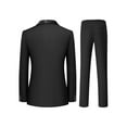 thumbnail image 2 of Beauty-Emily Men's 2-Piece Rhinestone Suit Set with Double-Breasted Blazer & Pants – Party Style, Woven Fabric, All-Season Formal Wear, 2 of 8