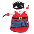 thumbnail image 2 of Lindo Disfraz de Pirata para Mascota Ropa de Cosplay Suave y Cómoda para Navidad Halloween Divertido Disfraz de Pirata para Perro con Sombrero ANGGREK Otros, 2 of 8