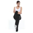 thumbnail image 2 of Compression Pantyhose, Graduated Support Compression Tights, Varicose Veins Compression Stockings for Circulation. Black toe cover XL, 2 of 6
