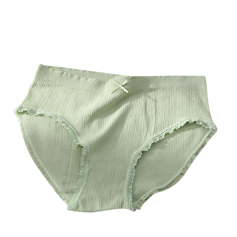 Seamless Panties Underwear Women Women's Mid-Waist Seamless Lace Cotton  Underwear Clearance