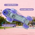 thumbnail image 5 of JZY High-Top Quad Roller Skates for Women & Teens,Light-Up Wheels & PU Leather Design for Indoor & Outdoor Use, 5 of 7