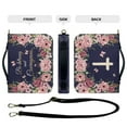 thumbnail image 5 of FOR U DESIGNS Cross Butterfly Floral Bible Case with Strap Size X-Large Waterproof Crossbody Backpack Bag Purse Church PU Bible Book Cover Christian Carrying Case Bible Accessories, 5 of 7