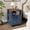 blue 1 pack, variant on BouPower Night Stand with Charging Station,Nightstand with 2 Drawers and Open Shelf,Small Bedside Table,Farmhouse Bed Side Table for Living Room