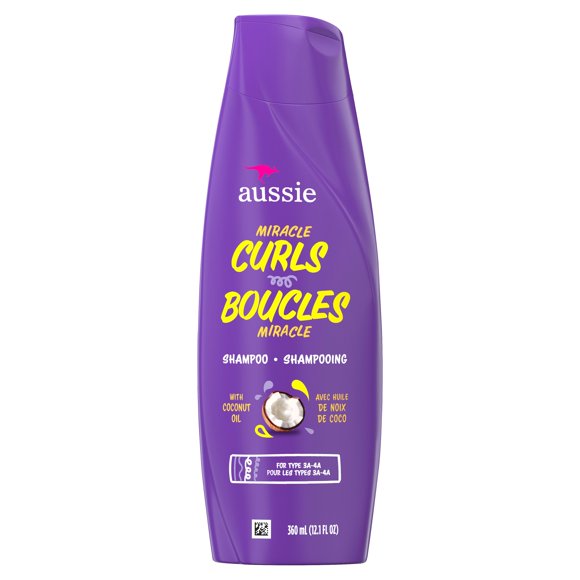 Aussie Miracle Curls with Coconut & Jojoba Oil, Paraben Free Shampoo