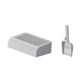 thumbnail image 4 of Accesorio para caja de arena para gatos, contenedor lavable para recolección de arena para gatitos Gris con pala, 4 of 8
