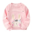 thumbnail image 2 of Antinious Toddler Boys Fall Winter Hoodies Tops,Casual Long Sleeve Sweatshirt for Boys Girls,Boys Long Sleeve Prints Shirts Casual Crewnecks Dressy Casual Blouses,Pink,140, 2 of 5