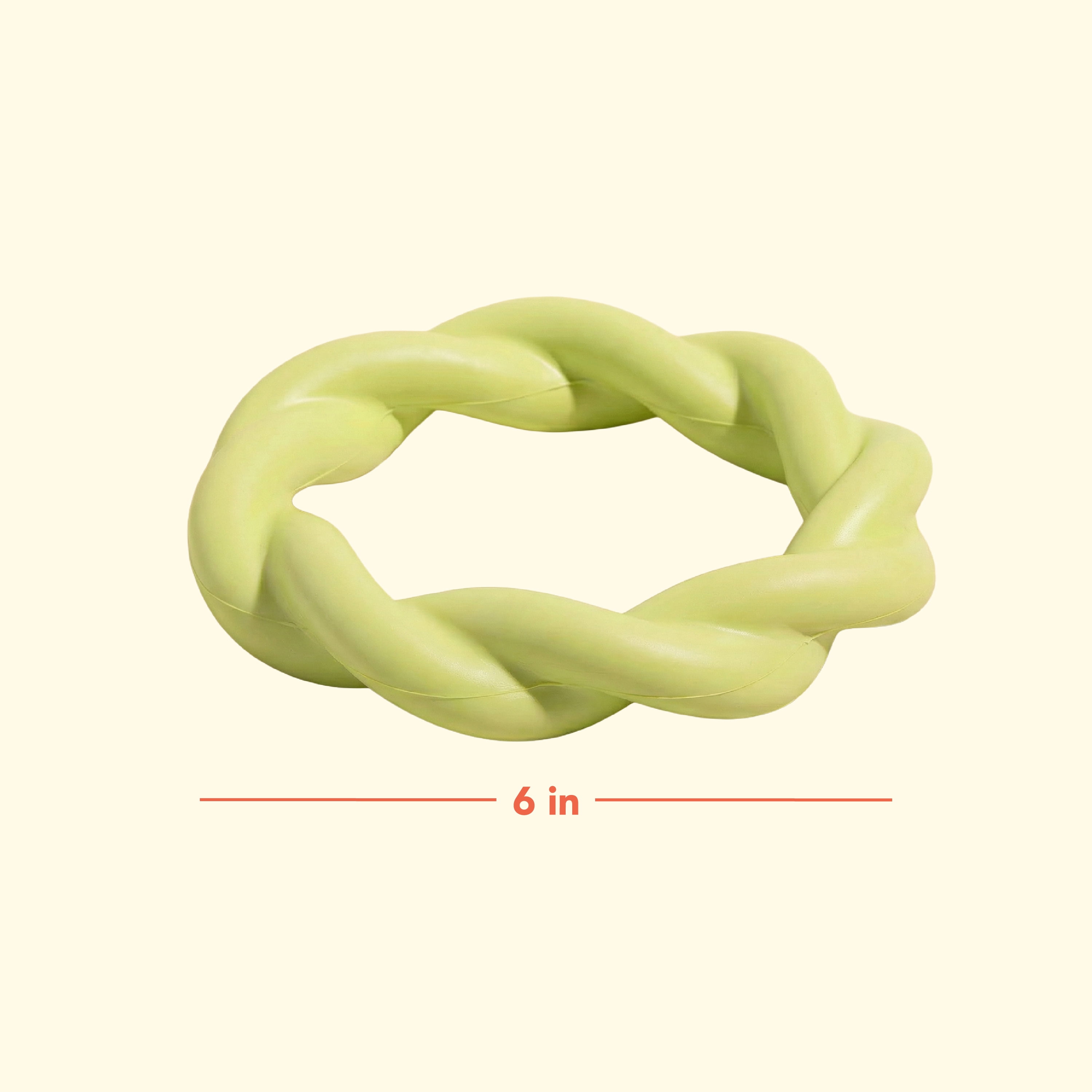 Oodles 2-Piece Durable Rubber Twisted Ring Dog Toy Variety pack, Blue and Yellow, One Size