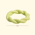 thumbnail image 2 of Oodles 2-Piece Durable Rubber Twisted Ring Dog Toy Variety pack, Blue and Yellow, One Size, 2 of 8