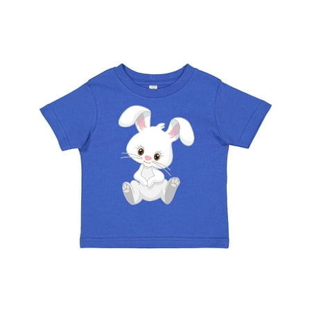 

Inktastic Cute Sitting White Bunny Rabbit Gift Toddler Boy or Toddler Girl T-Shirt