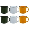 thumbnail image 3 of Aloha 6 Pcs Enamel Mug Tea Drinking Cup Vintage Style Enamel Cup Water Drinking Cup, 3 of 8
