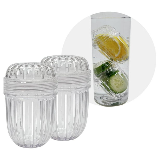 Juego de insertos infusores de frutas para botellas de agua de boca ancha (2 piezas)
