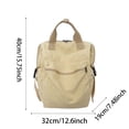 thumbnail image 3 of Fgnfyis Backpack for School Unisex College Students Daily Commute Lightweight Water Washed Casual Shoulder Bag Kids Backpack Khaki, 3 of 5
