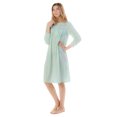 thumbnail image 2 of Casual Nights Women's Long Sleeve Pointelle Embroidered Night Gown, 2 of 2