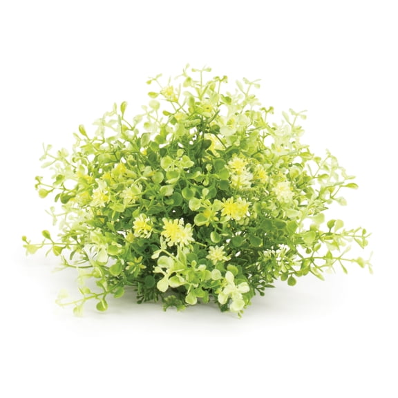 Melrose Half Orb Mini Leaf Foliage Artificial Bushes - 10" - Set of 2