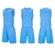 thumbnail image 1 of Conjuntos de camisetas sin mangas de cuello redondo para niños, conjunto de traje de fútbol de color sólido para juegos deportivos universitarios, partidos de rendimiento, uniformes de entrenamiento y, 1 of 5