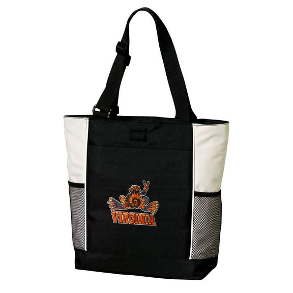 Deluxe UVA Peace Frog Tote Bag Best University of Virginia Peace Frogs Totes