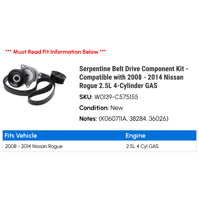 2011 nissan rogue serpentine belt cheap