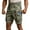 Khaki, variant on Men's Camo Print 5-Inch Work Shorts, Retro Washed Multi-Pocket Tactical Cargo Shorts for Outdoor & Casual Use ,Army Green M
