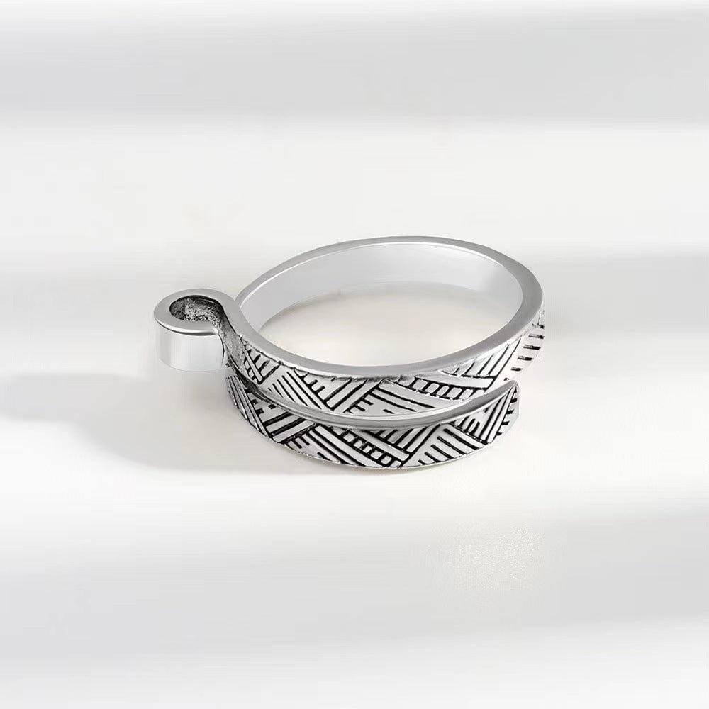 Crochet With Thread Ring Bracelet Personalized Ribbon Jewelry Hook Wool Thai Silver Index
