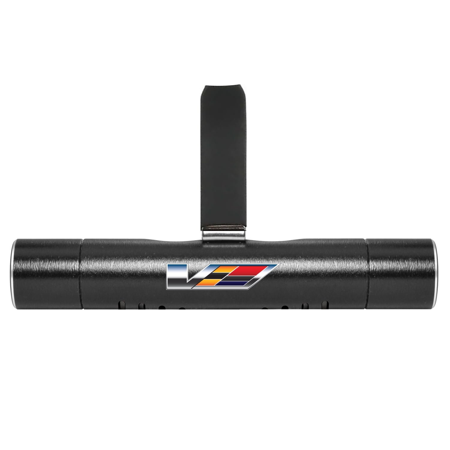 Cadillac V Logo Car Vent Air Freshener Black Clip with adjustable window and 10 Refill Sticks