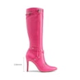 thumbnail image 5 of DREAM PAIRS Women's Metallic Stiletto Heeled Knee High Boots Sexy Fashion Pointed Toe Dress Boots with Stud and Zipper Tassel, 5 of 7