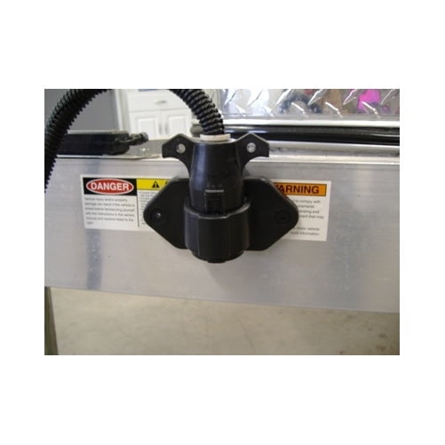 Round 7 Way Trailer Wiring Plug Holder / RV Camper Boat Wiring Plug Holder