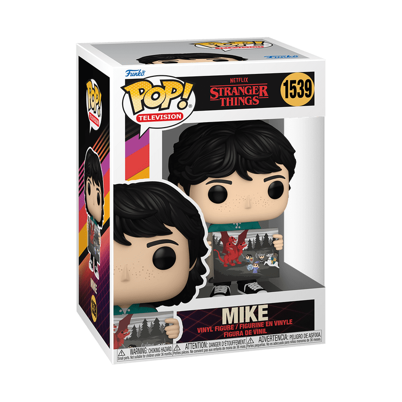 Funko Pop! Television: Stranger Things - Mike Wheeler with Painting Vinyl Figure