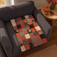 thumbnail image 2 of 27.6x39in Vintage Patchwork Halloween Flannel Throw Blanket,Fall Harvest Halloween Decorations,Soft Printed Decorative Blanket, Indoor Outdoor Farmhouse Sofa Couch Bed Living Room Holiday Decor Throw, 2 of 8