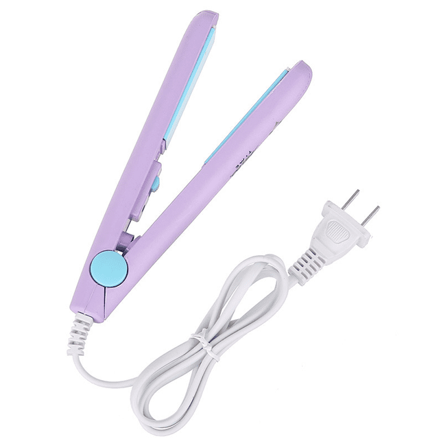 Mini plancha de pelo con termostato inteligente, rizador térmico con plancha para el cabello para el hogar o el salón Ormromra CPB-DE-WX431-3