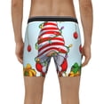thumbnail image 4 of Cauagu Funny Christmas Gnome Print Men's Boxer Briefs, Funny & Cute Underwear Elastic Waistband Briefs Ideal Gift for Men,1-Pack, 4 of 7