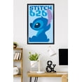 thumbnail image 2 of Disney Lilo & Stitch (2002) - Stitch Minimalist Profile Wall Poster, 22.375" x 34" Framed, 2 of 5