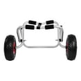 thumbnail image 4 of Universal Kayak Carrier, Kayak Canoe Cart Wheels Dolly Trailer, Foldable Kayak Go Cart Frame, Aluminum Pipe Double Kickstands, Inflation Solid Tire Wheels, 4 of 8