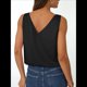 thumbnail image 5 of Blusa de Satén de Seda para Mujer, Blusa de Verano con Cuello en V, Sin Mangas, Informal, Elegante, para Negocios y Vacaciones Negro L, 5 of 6